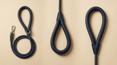 P01 Leather Handle Dog Leash